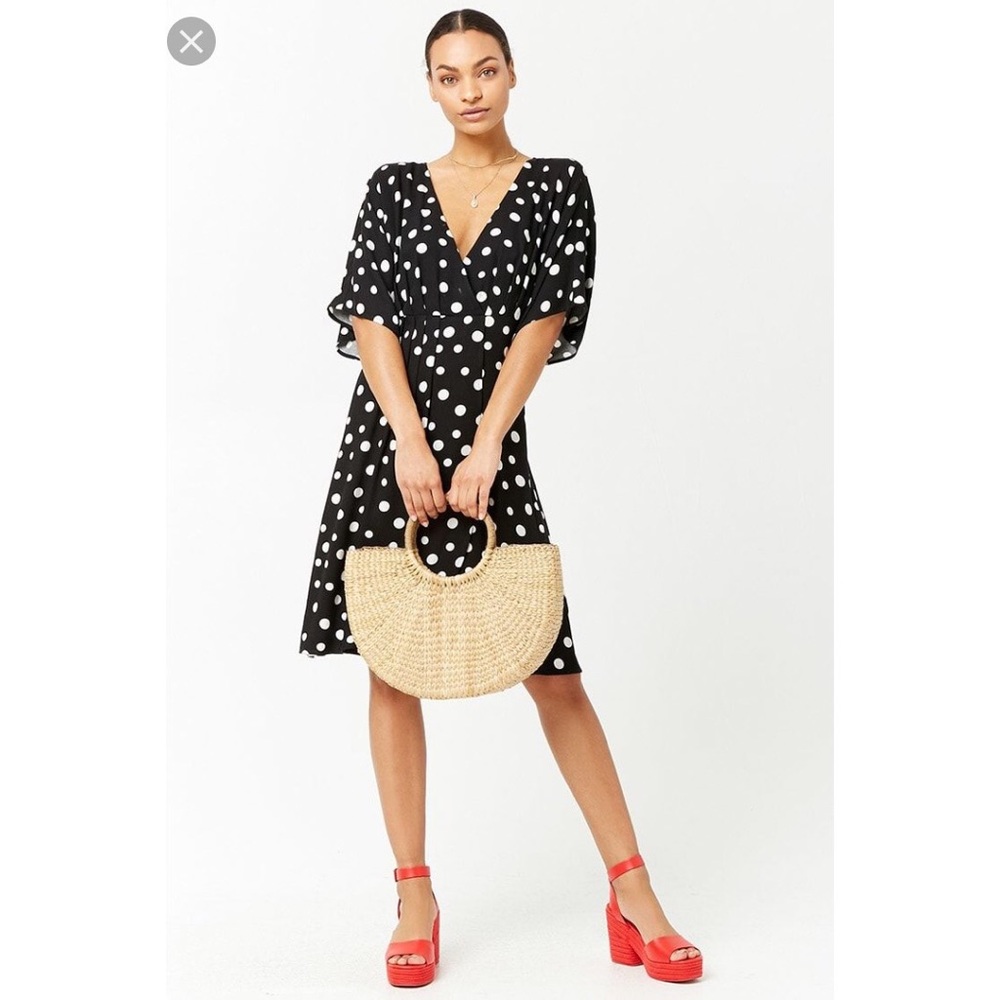 Polka Dot Wrap Dress